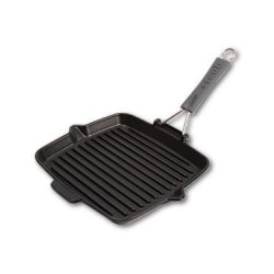 Staub Grillpfanne induktion quadratisch 24x24cm schwarz