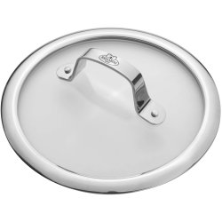 BALLARINI 75002-900-0 couvercle Rond Acier inoxydable, Transparent