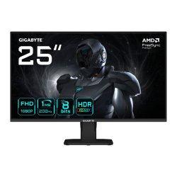 GIGABYTE GS25F2 25 FHD Gaming Monitor - 1920 x 1080 200Hz 1ms 300 cd/m2 Display HDR 10 HDMI 2.0 Displayport 1.4