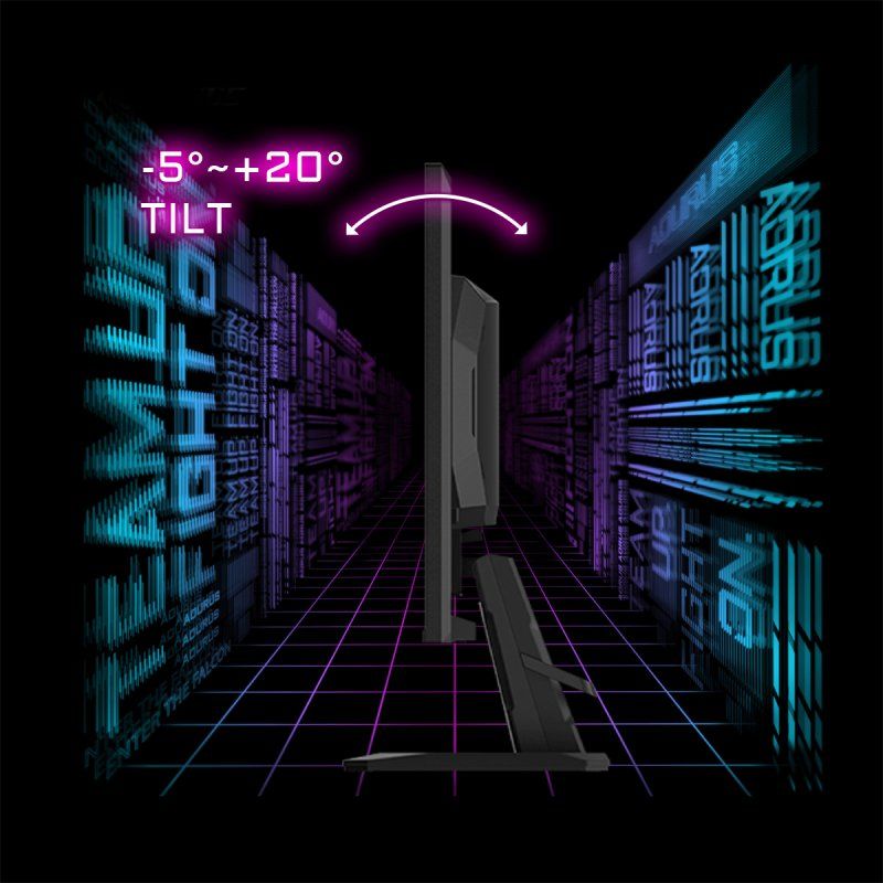 GIGABYTE GS25F2 Écran Gaming 25" FHD - 1920 x 1080, 200Hz, 1ms, 300 cd/m², Display HDR 10, HDMI 2.0, DisplayPort 1.4