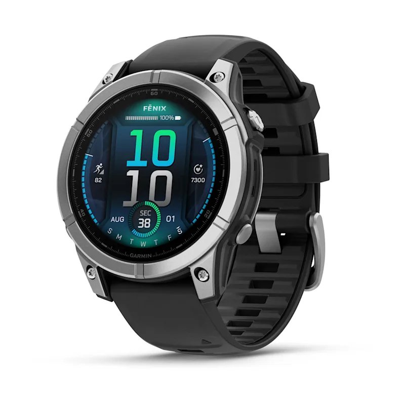 Garmin Fenix E 3.3 cm (1.3") AMOLED 47 mm Digital 454 x 454 pixels Touchscreen Stainless steel Wi-Fi GPS (satellite)