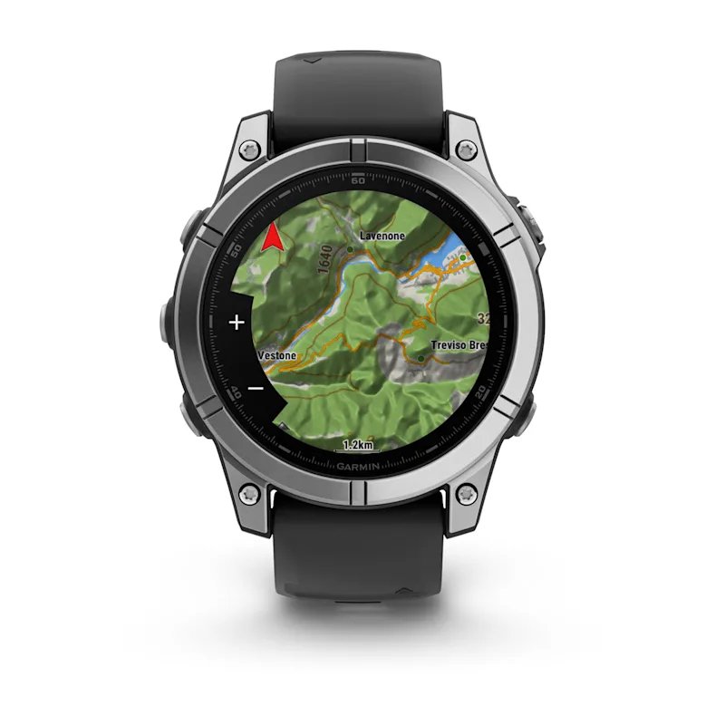 Garmin Fenix E 3.3 cm (1.3") AMOLED 47 mm Digital 454 x 454 pixels Touchscreen Stainless steel Wi-Fi GPS (satellite)