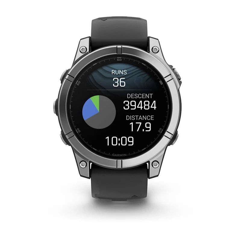 Garmin Fenix E 3,3 cm (1.3") AMOLED 47 mm Numérique 454 x 454 pixels Écran tactile Acier inoxydable Wifi GPS