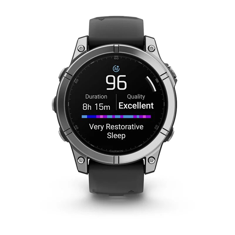 Garmin Fenix E 3.3 cm (1.3") AMOLED 47 mm Digital 454 x 454 pixels Touchscreen Stainless steel Wi-Fi GPS (satellite)