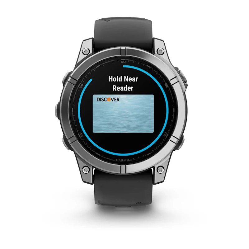 Garmin Fenix E 3,3 cm (1.3") AMOLED 47 mm Numérique 454 x 454 pixels Écran tactile Acier inoxydable Wifi GPS