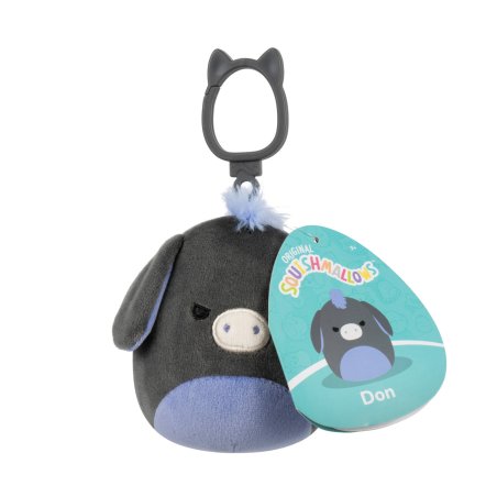 Squishmallows - 9 cm - Clip On - Don Donkey