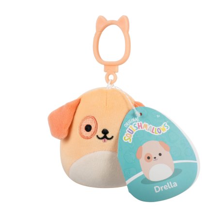 Squishmallows - 9 cm - Clip On - Drella Dog