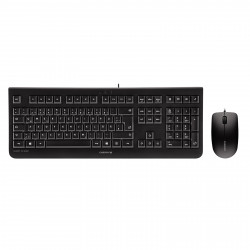 CHERRY Kit clavier AZERTY & souris DC 2000, avec fil, noir