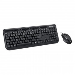 Kit Clavier + Souris multimedia USB Noir (AZERTY Français)