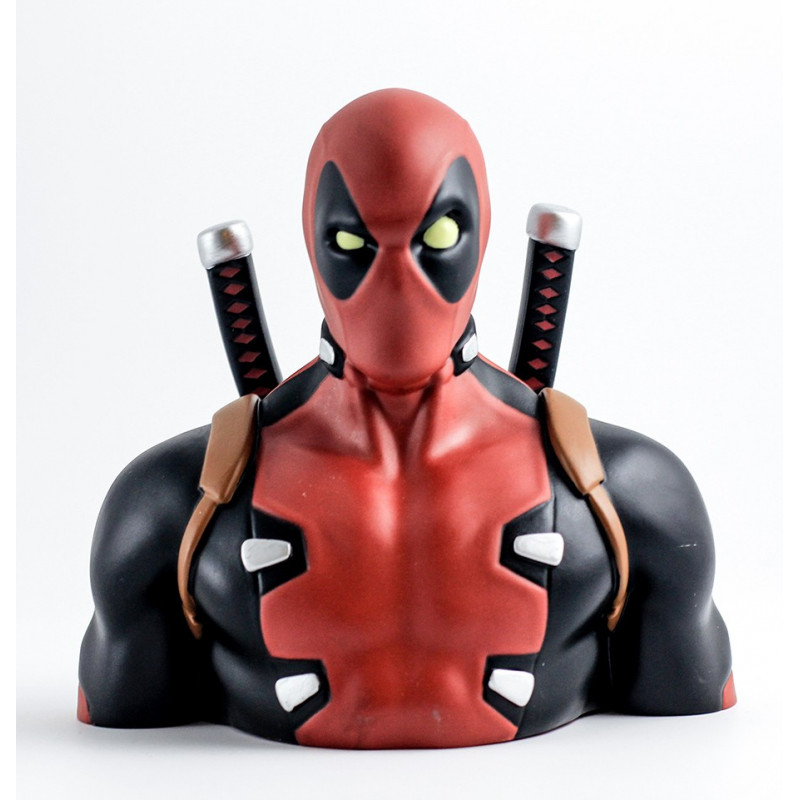 MARVEL - Tirelire Boite Blister - Deadpool Bust 20 cm