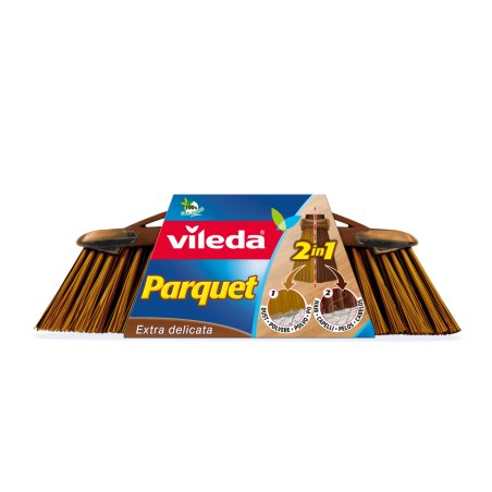 Vileda 133580 balai Intérieure Balai à poils souples Polyéthylène téréphthalate (PET) Marron