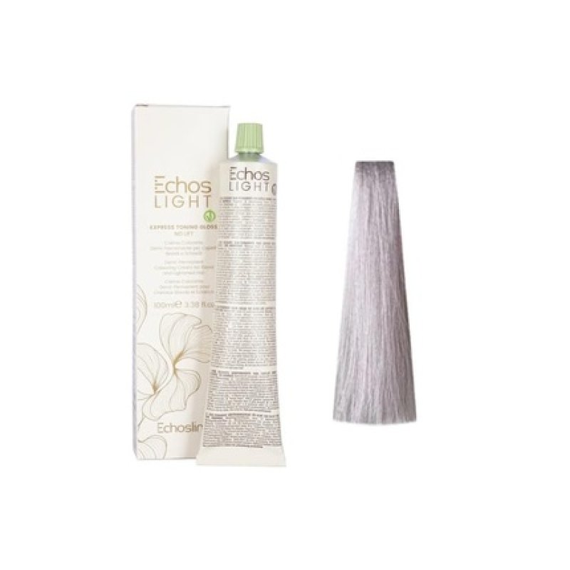 Echosline Echos Light Vegan Cream-Paint Toning Ammonia Free Ash Color for Hair 100ml Platinum Pearly