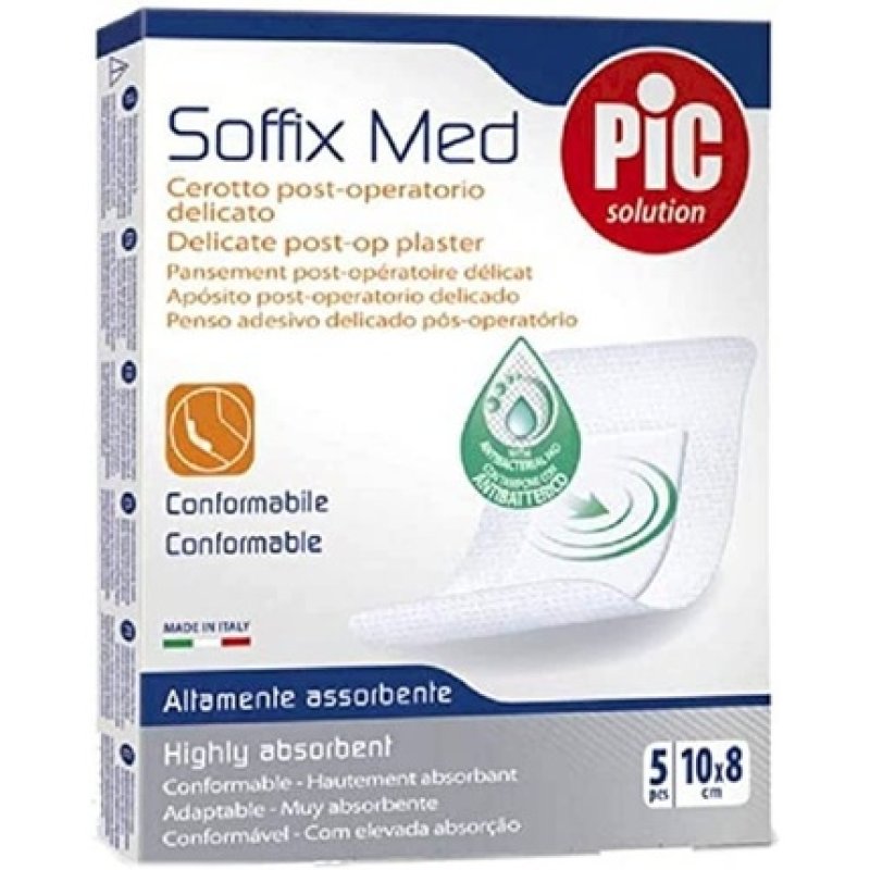 Aposito Pic Soffixmed Antibact 10x8cm 5u