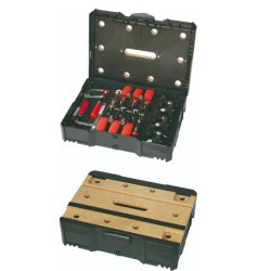 BESSEY STC-S-MFT serre-joints Serre-joint à genouillère Noir, Rouge, Argent, Bois