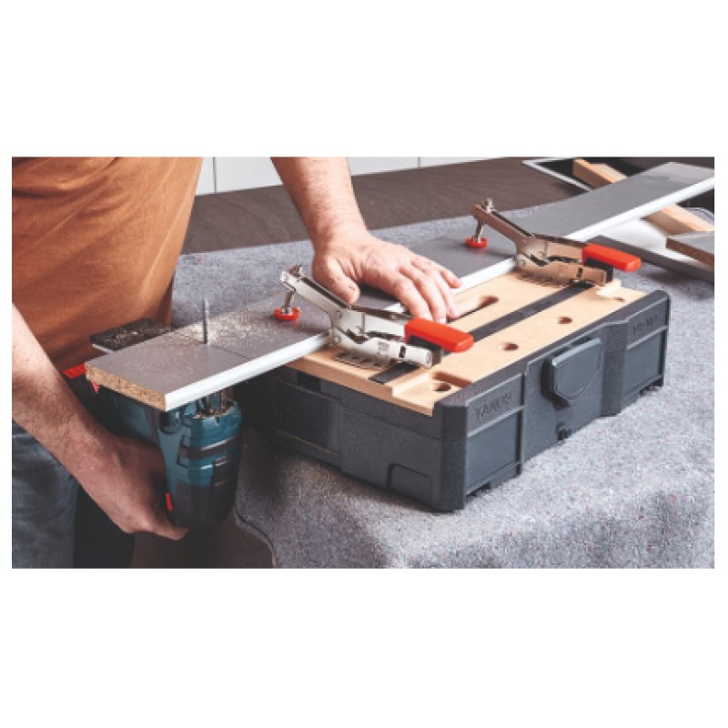 BESSEY STC-S-MFT serre-joints Serre-joint à genouillère Noir, Rouge, Argent, Bois