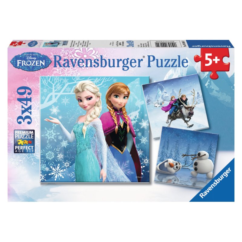 Ravensburger Abenteuer im Winterland 3 X 49 Teile Puzzle
