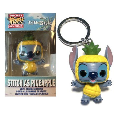 DISNEY - Lilo & Stitch - Pocket Pop Keychain - Stitch Ananas