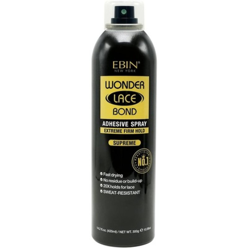 Ebin Wonder Lace Bond Wig Adhesive Spray Supreme 420ml Extreme Firm Hold