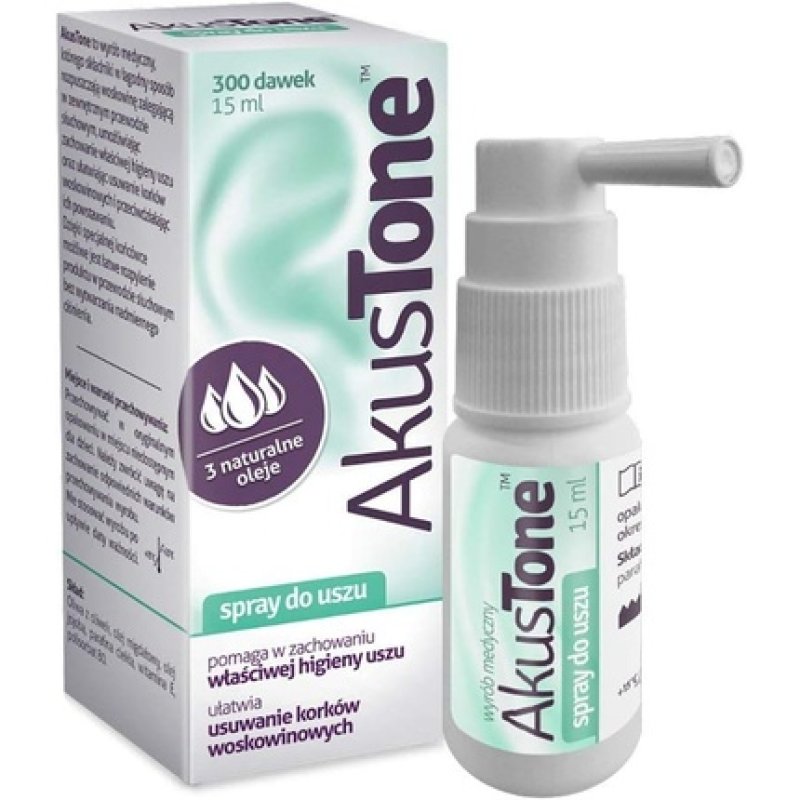 AKUSTONE Earwax Auricular Spray 15ml - Wax Plugs