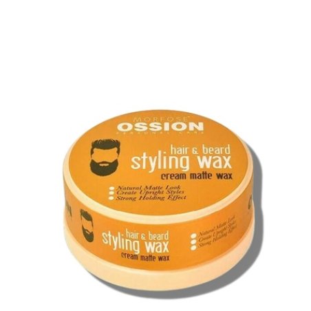 Morfose Ossion Premium Barber Hair & Beard Wax Natural Matte Look 5.92 Fl Oz