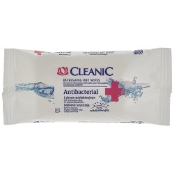 Cleanic Antibacterial Refreshing Wipes 15 Pieces