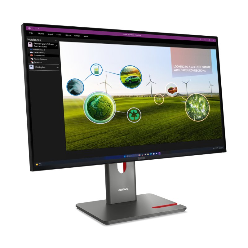 Lenovo ThinkVision P27Q-40 computer monitor 68.6 cm (27") 2560 x 1440 pixels LED Black