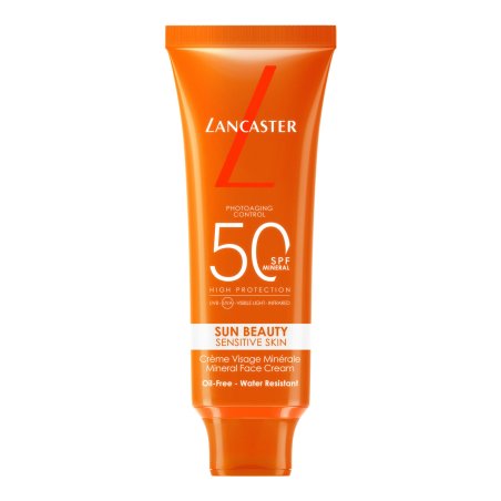 Lancaster Sun Beauty Sensitive Skin Mineral Face Cream SPF 50 Crème d’écran solaire Visage Adultes