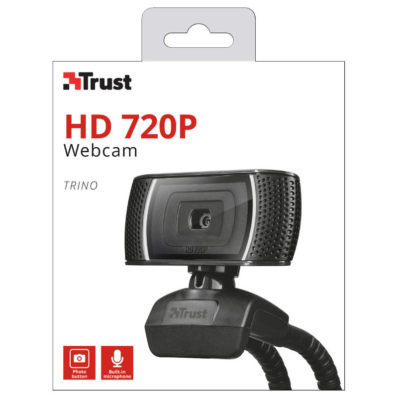 Trust Trino webcam 8 MP 1280 x 720 pixels USB 2.0 Noir