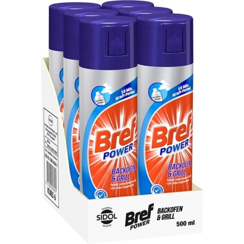 Bref Power Oven & Grill Cleaner with Activated Foam 500ml