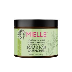 Mielle Organics Rosemary Mint Strengthening Pomade-To-Oil Scalp & Hair Quencher 5 Ounces