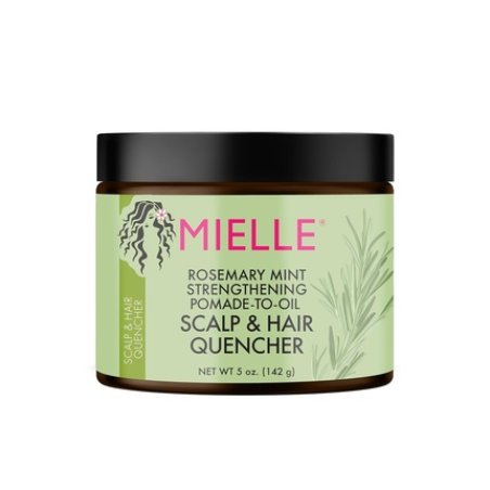 Mielle Organics Rosemary Mint Strengthening Pomade-To-Oil Scalp & Hair Quencher 5 Ounces