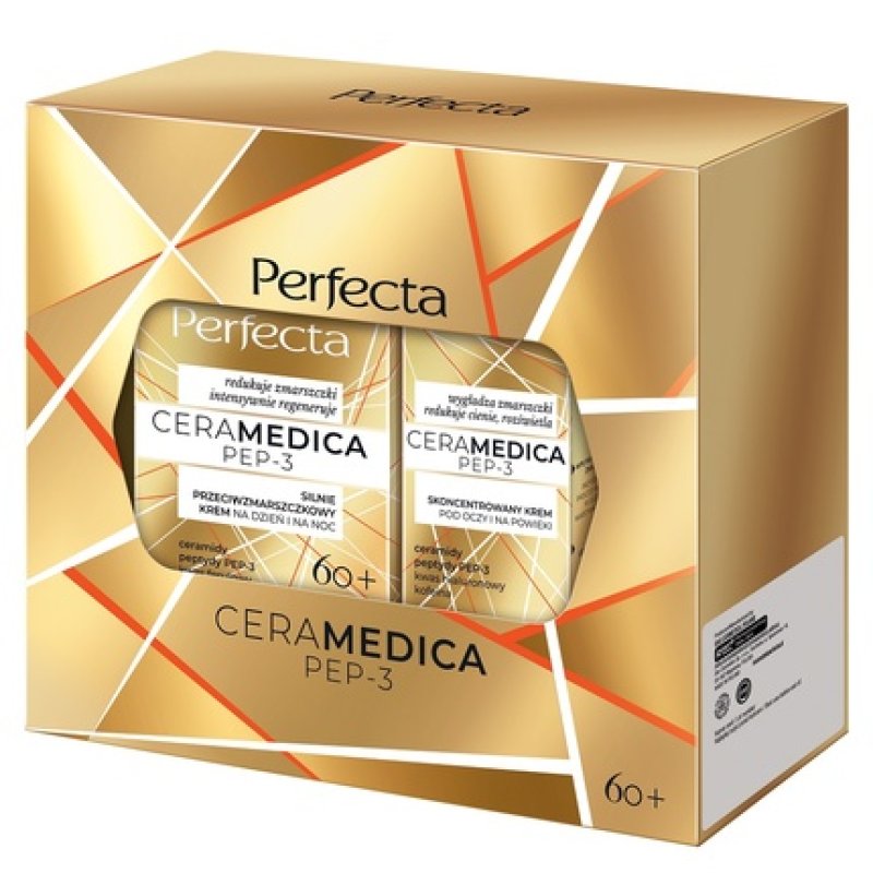 Perfectaset Ceramedica Pep-3 Strong Anti-Wrinkle Cream 60 For Day And Night 50 Ml And Concentrated Eye And Eyelid Cream