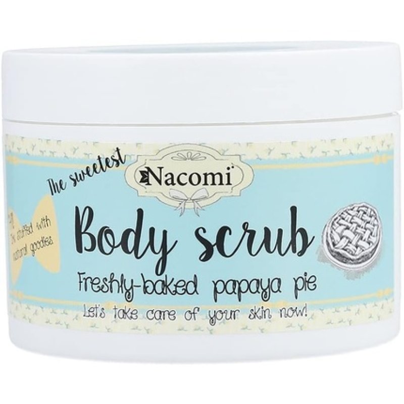 Nacomi Natural Vegan Body Scrub Freshly Baked Papaya Pie 200g