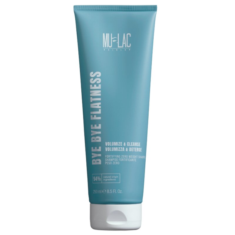 Mulac Cosmetics Bye Bye Flatness Volume Shampoo Strengthening Shampoo Weight Zero 250ml Vegan