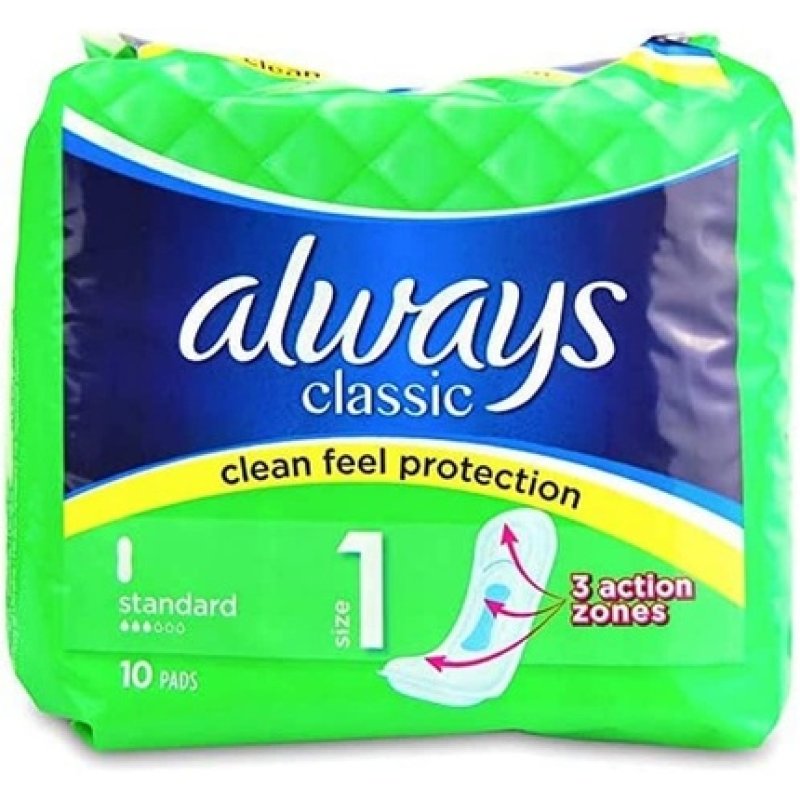 Always Classic Standard TOALW218 10 Pieces