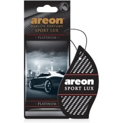 Areon Sport LUX Quality Perfume Cologne Cardboard Car & Home Air Freshener Platinum - Pack of 12