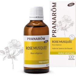 Pranarôm Organic Sweet Almond Vegetable Oil with Rose Musquée 50ml