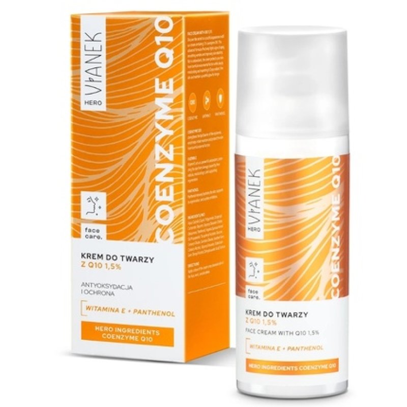 Vianek Hero Coenzyme Q10 Face Cream With Q10 1.5% - 50 Ml