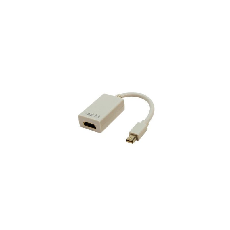 LogiLink Mini DisplayPort / HDMI Adapter 0.1 m HDMI Type A (Standard) Grey