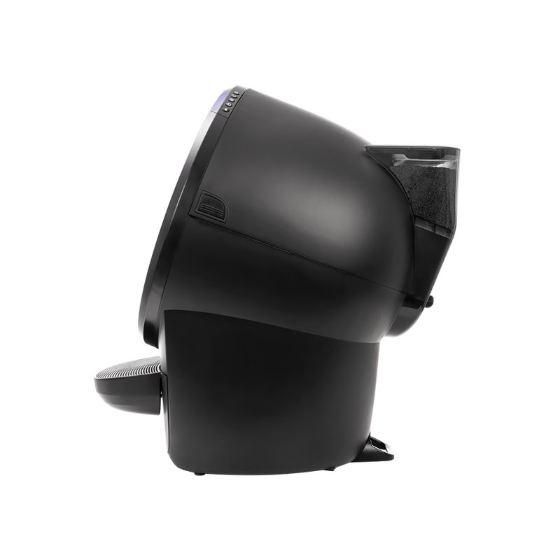 Whisker - Litter Hopper with Bonnet - Black