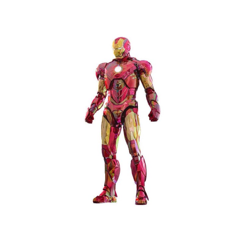Iron Man figurine Movie Masterpiece Diecast 1/6 Iron Man Mark VI (Fractal Armor) Hot Toys Exclusive 33 cm