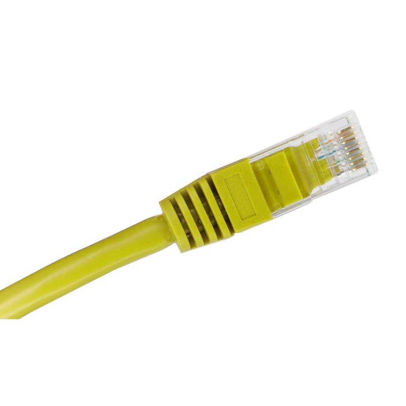 Alantec KKU5CZA1 networking cable Yellow 0.25 m Cat5e U/UTP (UTP)