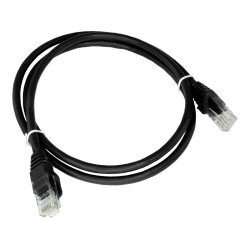 Alantec KKU5CZA0.25 câble de réseau Noir 0,25 m Cat5e U/UTP (UTP)