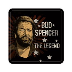 Bud Spencer Sous-verres en tôle The Legend 10 x 10 cm