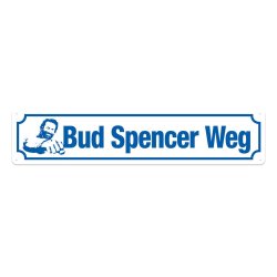Bud Spencer panneau métal Bud Spencer Weg 46 x 10 cm