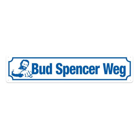 Bud Spencer panneau métal Bud Spencer Weg 46 x 10 cm