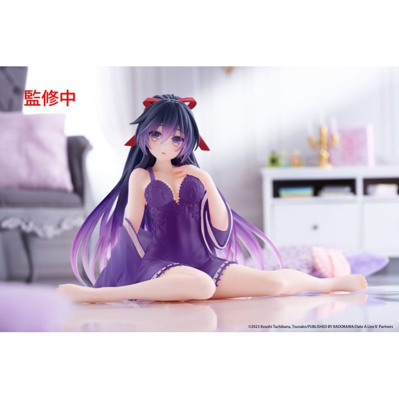 Date A Live V statuette PVC Desktop Cute Figure Tohka Yatogami Nightwear Ver. Renewal 13 cm