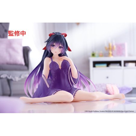 Date A Live V statuette PVC Desktop Cute Figure Tohka Yatogami Nightwear Ver. Renewal 13 cm