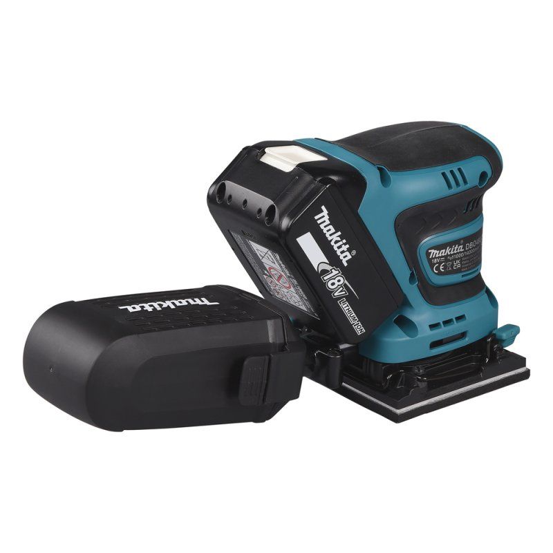 Makita DBO480Z ponceuse portative Ponceuse orbitale aléatoire 14000 OPM Noir, Bleu 210 W