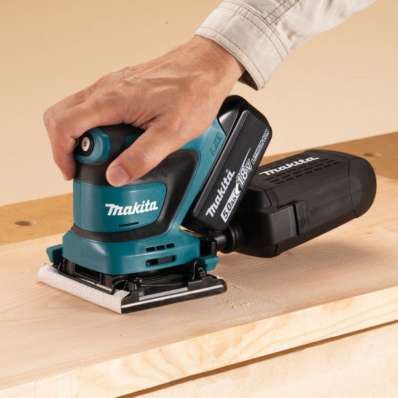 Makita DBO480Z ponceuse portative Ponceuse orbitale aléatoire 14000 OPM Noir, Bleu 210 W